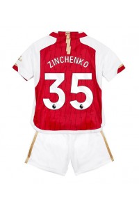 Arsenal Oleksandr Zinchenko #35 Jalkapallovaatteet Lasten Kotipeliasu 2023-24 Lyhythihainen (+ Lyhyet housut)